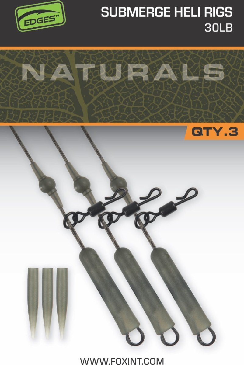 Fox Edges Naturals Submerge Heli Rigs - dé KarperCentrale