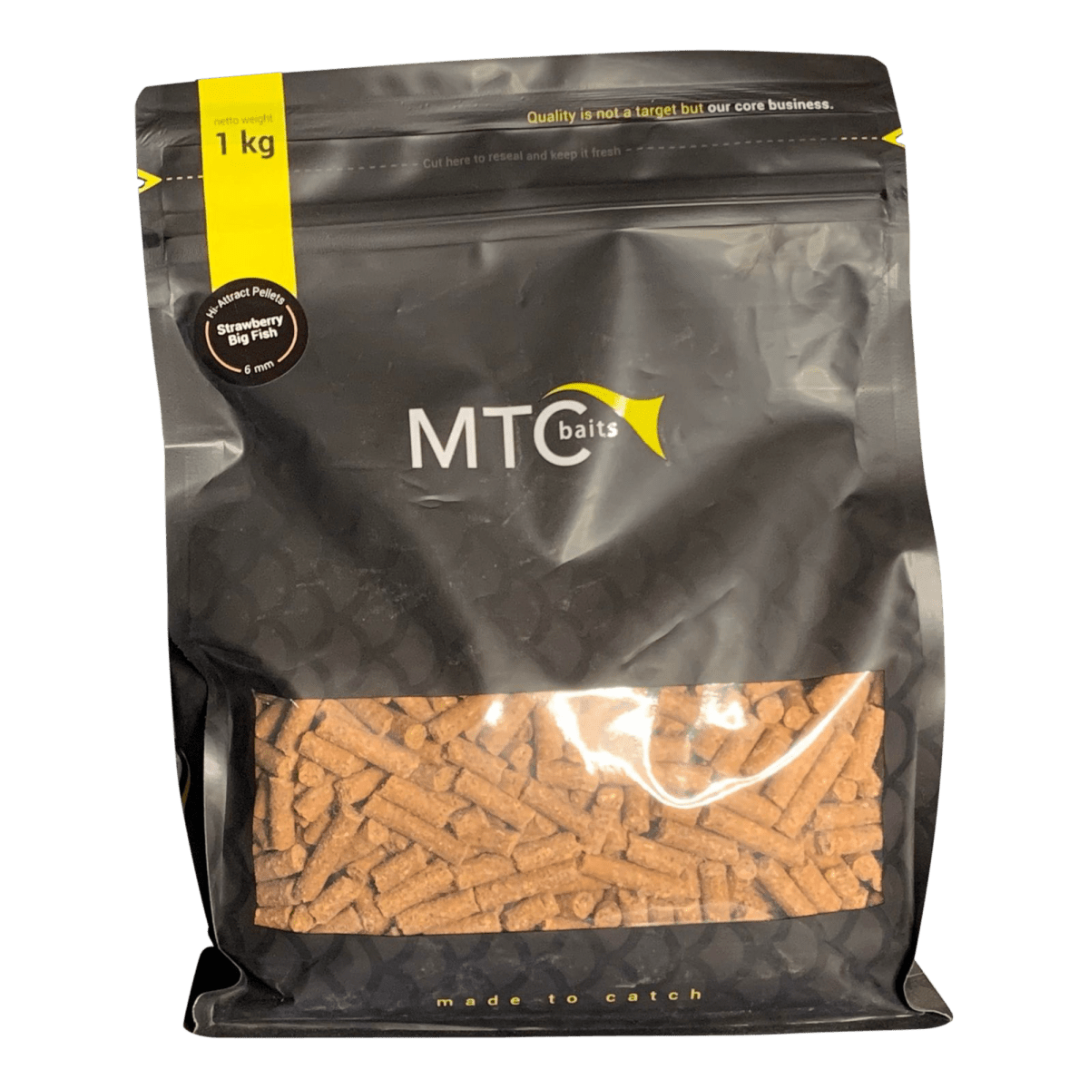 MTC Strawberry Big Fish - Pellets - 1KG - 6mm - dé KarperCentrale MTC Strawberry Big Fish - Pellets - 1KG - 6mm - dé KarperCentrale