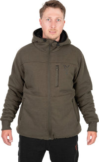 Fox Collection Sherpa Hoody Green/Black - dé KarperCentrale