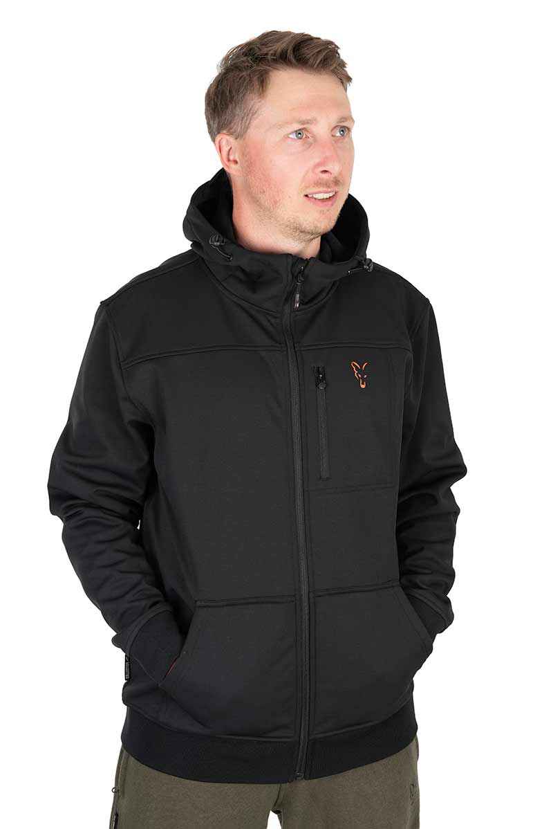 Fox Collection Soft Shell Jkt Black/Orange - dé KarperCentrale