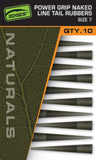 Fox Edges Naturals Power Grip Naked Line Tail Rubbers - dé KarperCentrale