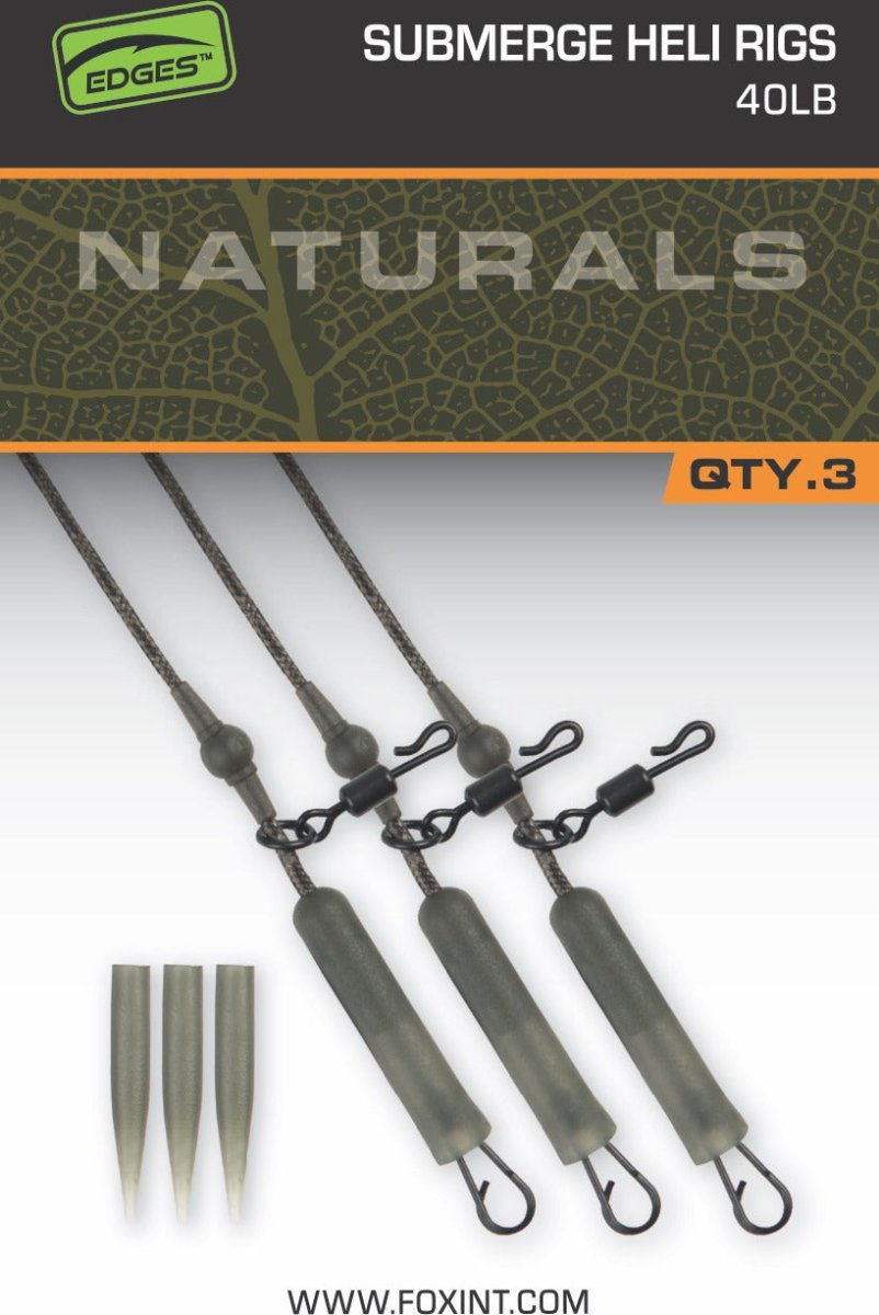 Fox Edges Naturals Submerge Heli Rigs - dé KarperCentrale