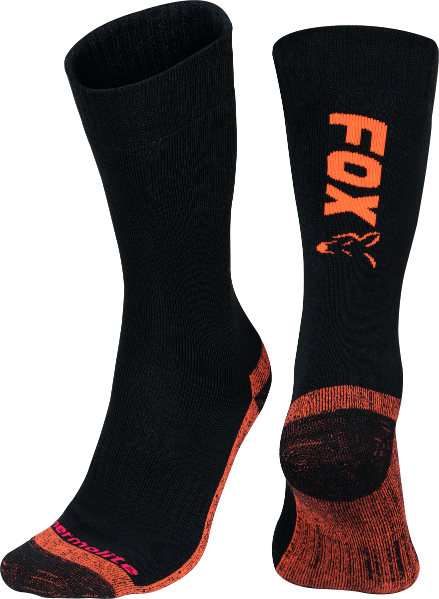 Fox Thermolite Long Sock black orange - dé KarperCentrale